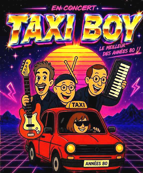Taxiboy - concert - années 80 - affiche du groupe
